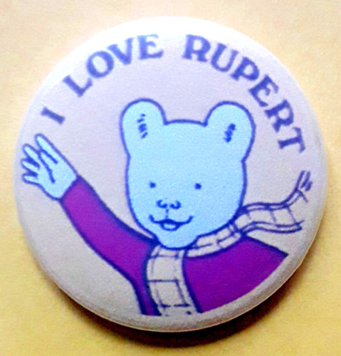 25mm badge rupert - badge, bear