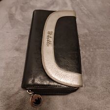 IL TUTTO BLACK LEATHER WALLET LARGE PURSE With box Lots of card compartments
