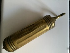 Pyrene Solid Brass Fire Extinguisher 14” Vintage 1950’s Automobile EMPTY