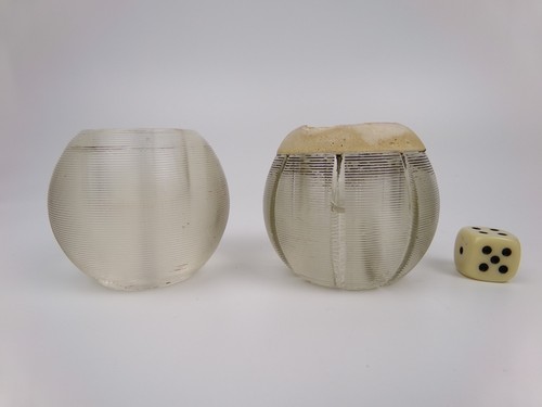Victorian glass match - glass,