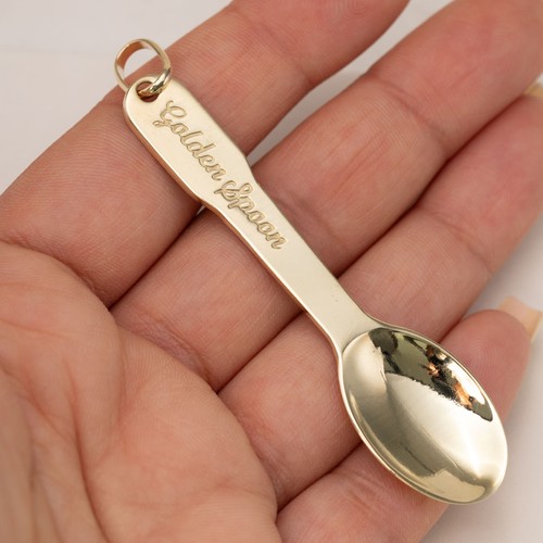 Shiny golden spoon - 3,