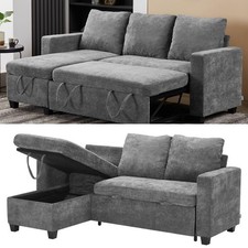 Pull Out Sofa Bed with Storage