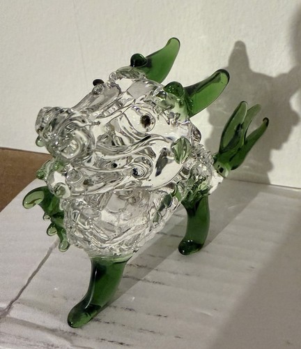 Crystal dragon figure - dragon,