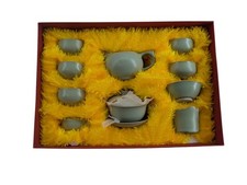 Celadon Chinese Tea Set in Box