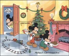Grenada 1988 Disney/Christmas/Mickey/Tree/Train/Toys/Cartoons 1v m/s (b413p)