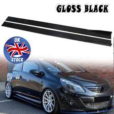 2m 78.7" Glossy For Vauxhall Corsa VXR Side Skirts Extension Rocker Panel NEW