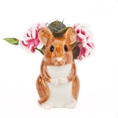 Quail ceramics bud vase wood - vase,