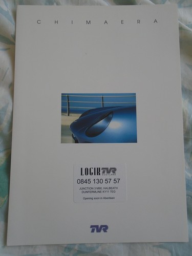 Tvr chimaera brochure undated - brochure,
