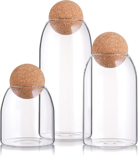 Pack glass jar - glass, with