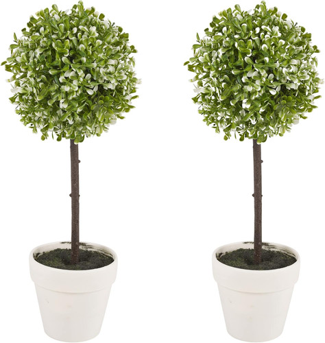 Artificial topiary ball box - artificial,
