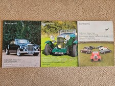BONHAMS CAR AUCTION CATALOGUE X 3 2009 2010