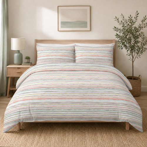 Stripes duvet cover reversible - duvet,