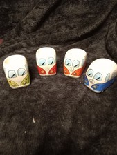 Set of 4 Retro VW Camper Van