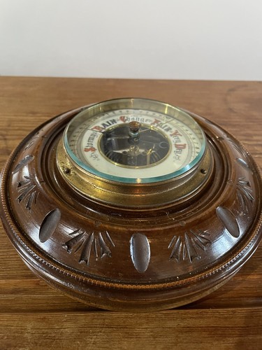 Antique wall barometer - barometer,