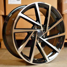 19" VW Golf MK5 6 7 8 2005-2025 Gloss Black Pol Speilberg Design 8j Alloys X4