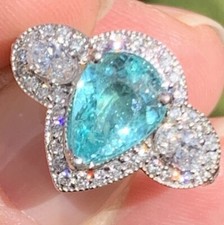 18k white gold Turquoise