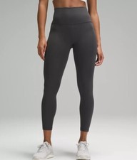Lululemon Wunder Train High-Rise Tight 25" with Pockets in Grphite Grey