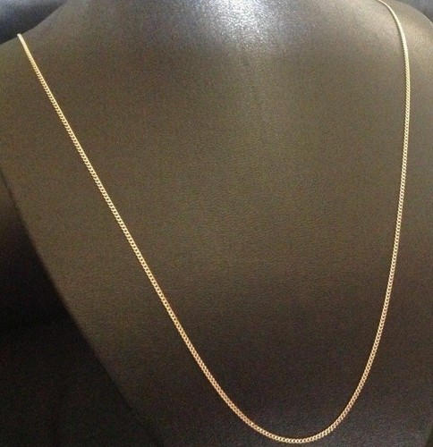 9ct yellow gold silver curb - 9ct,