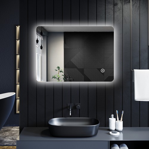 Led bathroom mirror - bathroom, with