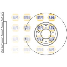 2x Brake Discs Vented For Ford