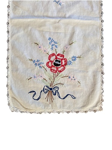 Embroidered table runner - table,
