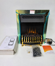 GrateGlow Electric Fire Brass