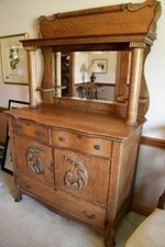 Antique Tiger Oak Sideboard