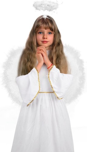 Kids angel costume white dress - kids,