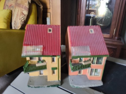 Vintage plastic building - plastic,