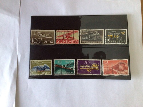 Swiss used stamps 8 x - swiss,