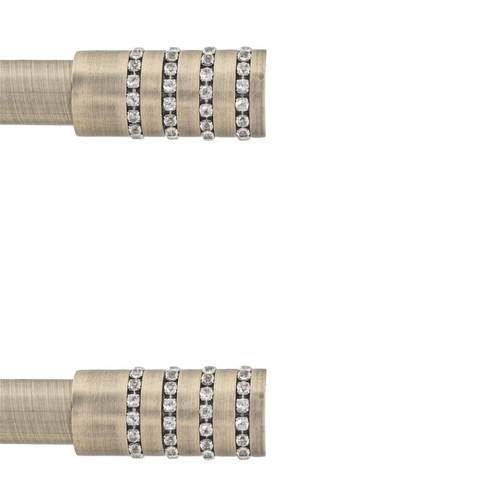 Pair curtain pole - of, finials