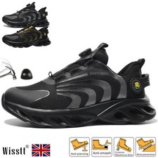 Mens Steel Toe Cap Trainers Work Boots Safety Shoes Indestructible Hiking GB