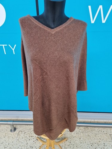 100 pure cashmere poncho - 100%, one
