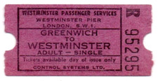 Boat/Ferry Ticket-Thames
