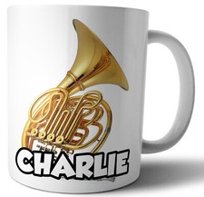 Personalised French Horn Mug