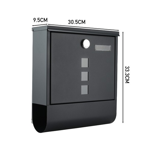 Lockable outside post box - lockable,