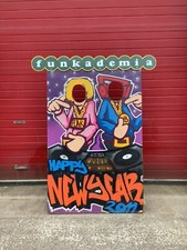 6ft Vintage Funfair Sign, Plague Handpainted Character Board Man Cave Night Club