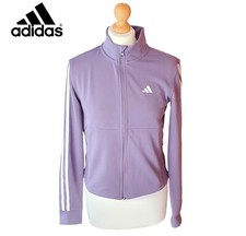 Adidas Women's Size XS Activewear Top Full Zip Purple Lightweight Tracksuit Top