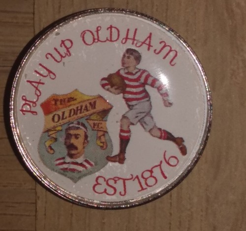 Retro oldham rugby league - rugby, pin