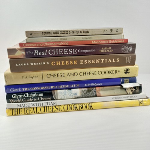 Lot 11x cheese cookbooks - lot,