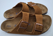 Birkenstock Arizona, Mink Suede Strappy Sandals - UK 9, EUR 43 Regular