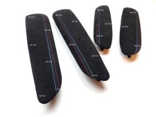 BMW 3 SERIES E46 M3 E46 CONVERTIBLE ALCANTARA DOOR SIDE ARMRESTS PADS SET TRIM