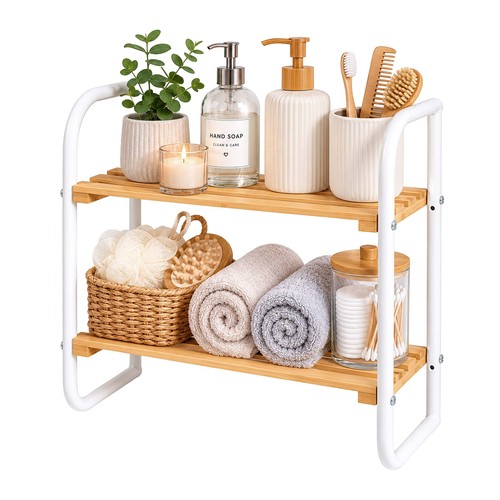 Shelf bamboo bathroom - shelf,, shelf,