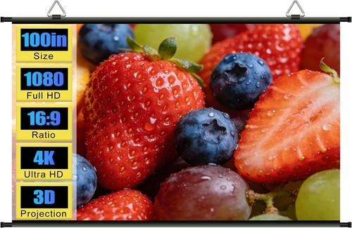 100 inch projector - projector, screen