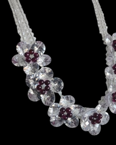 Butler wilson crystal - crystal, flower