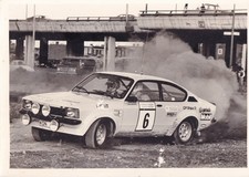 OPEL KADETT COUPE, No.6 RALLY CAR IN ACTION, PHOTOGRAPH.