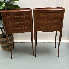 Pair French Provincial Inlaid