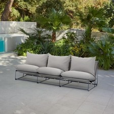 Garden Chair Outdoor Furniture Patio Living Chair 2 Seater 3 Seater Grey  White