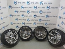 BMW 343M GENUINE OEM ALLOY WHEELS AND TYRES SET M5 M6 F10 F13 2283999 2283401
