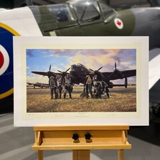 MISSION COMPLETED -World War 2 Lancaster Art Print by Simon Smith